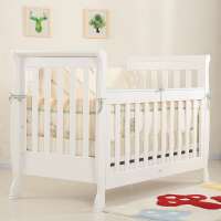 Durable Soild Wood Newborn Baby Cot Bed